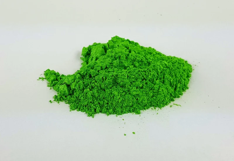 Poudre de mica cosmétique vert pistache