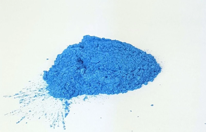 Poudre de mica cosmétique bleu glacier