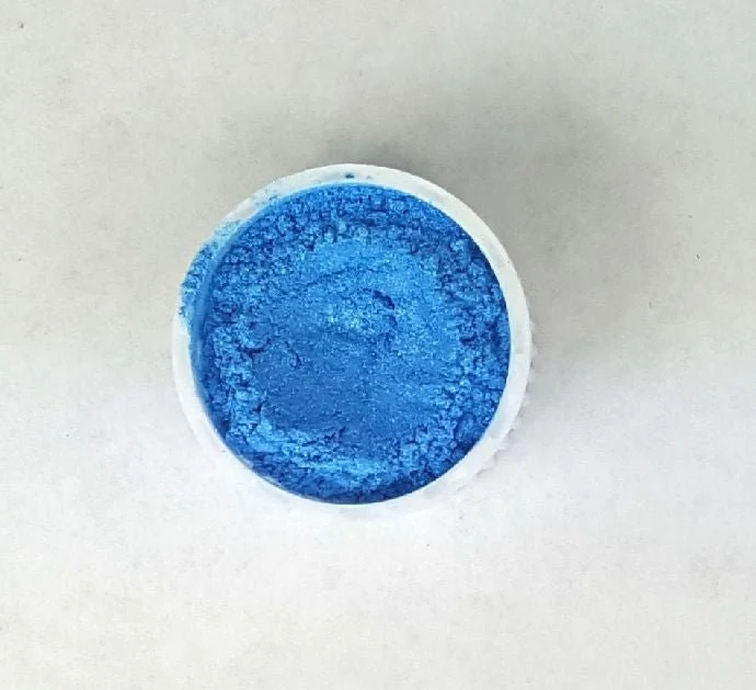 Poudre de mica cosmétique bleu glacier