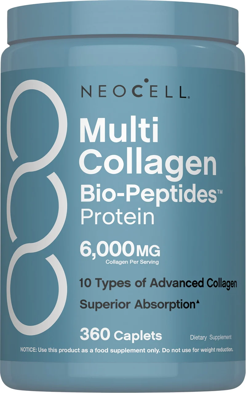 Multi Collagen Bio-Peptides Protein, 6000 mg, 360 Caplets