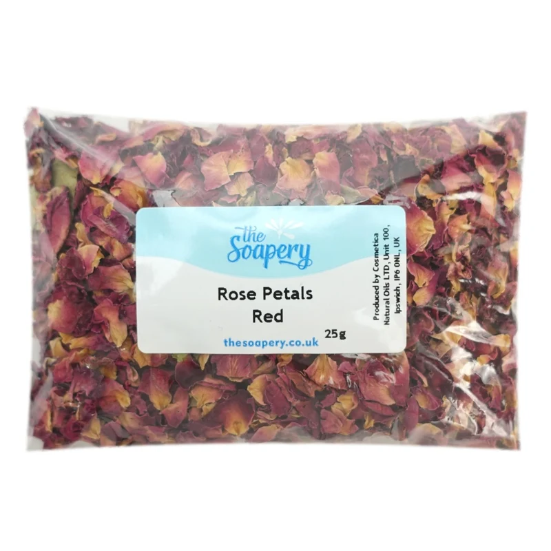Pétales de rose - Rouges, séchés