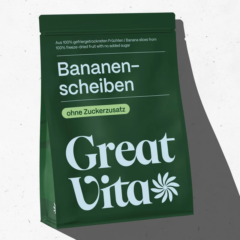 Bananen – gefriergetrocknete Bananenscheiben