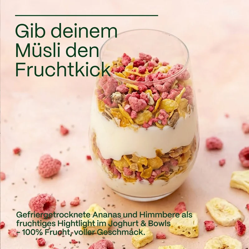 Himbeeren – gefriergetrocknete Vollfrucht