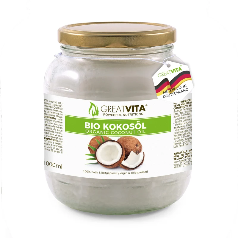 Bio-Kokosöl 1 L – nativ & kaltgepresst