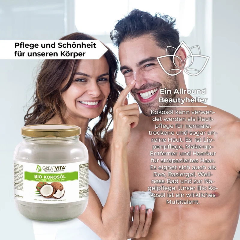 Bio-Kokosöl 1 L – nativ & kaltgepresst