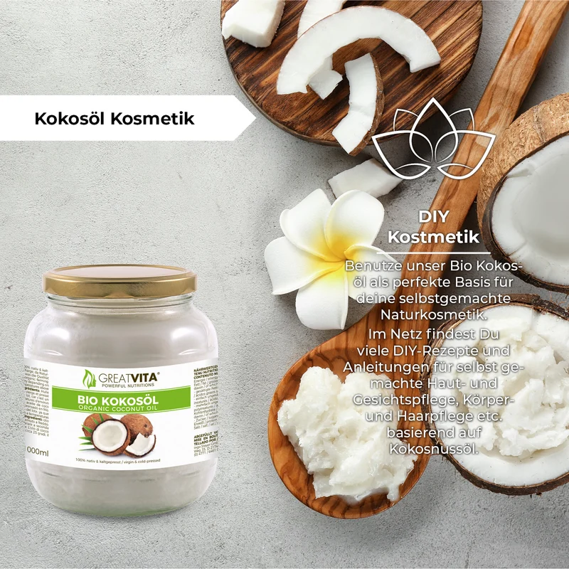 Bio-Kokosöl 1 L – nativ & kaltgepresst