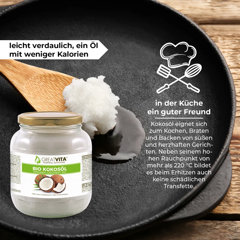Bio-Kokosöl 1 L – nativ & kaltgepresst