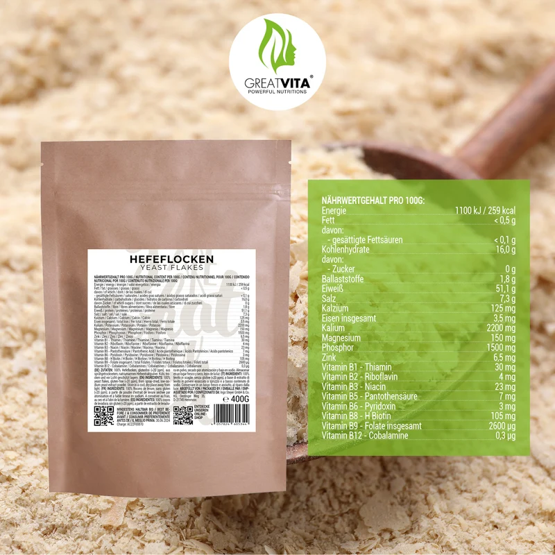 Hefeflocken 400 g – naturbelassen