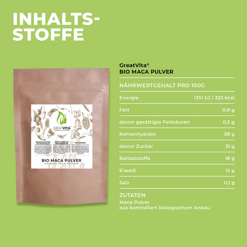 Bio-Maca-Pulver 400 g