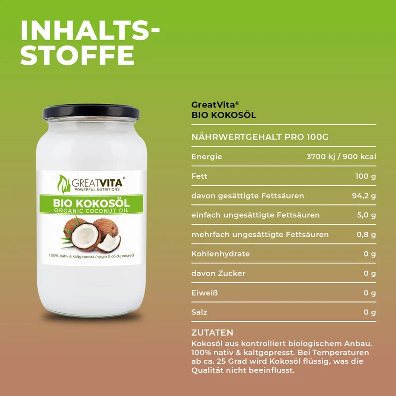 Bio-Kokosöl – nativ & kaltgepresst