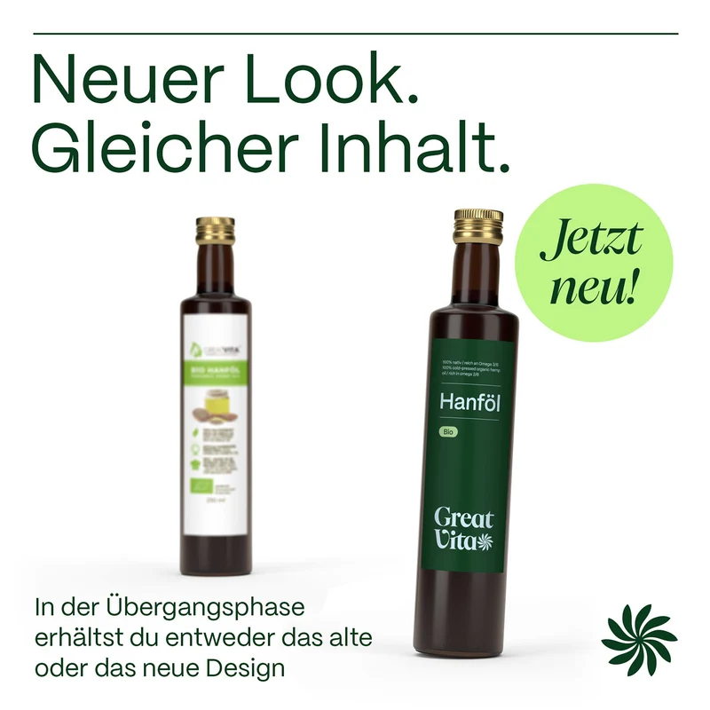 Bio-Hanföl – rein & kaltgepresst