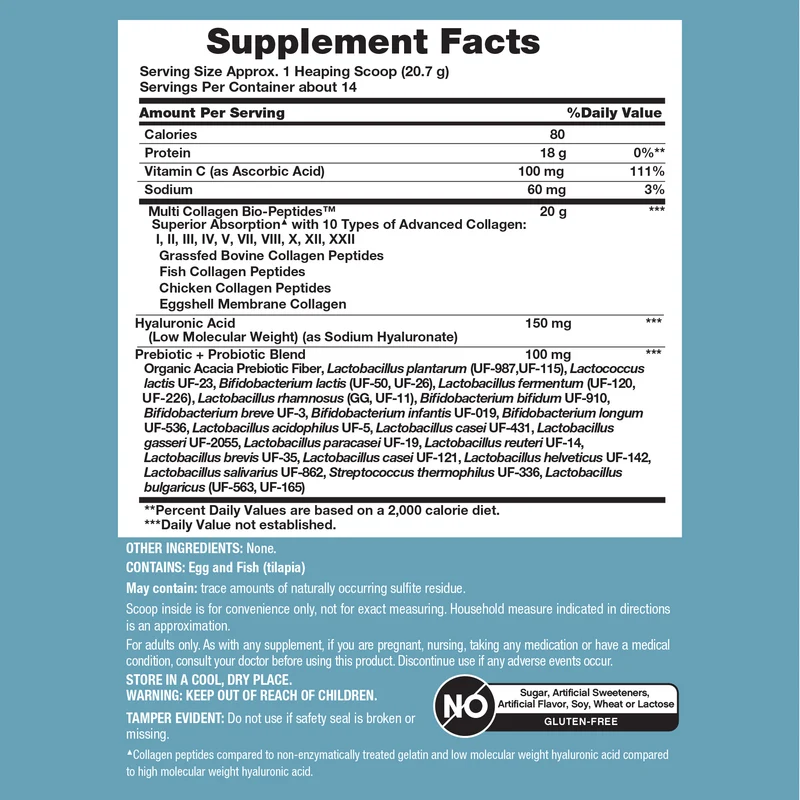 Multi Collagen Advanced Bio-Peptides, 10 oz (283 g) Powder