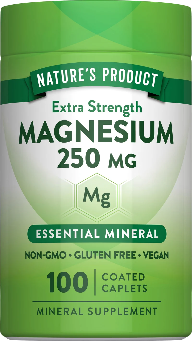 Magnesium, 250 mg, 100 Coated Caplets