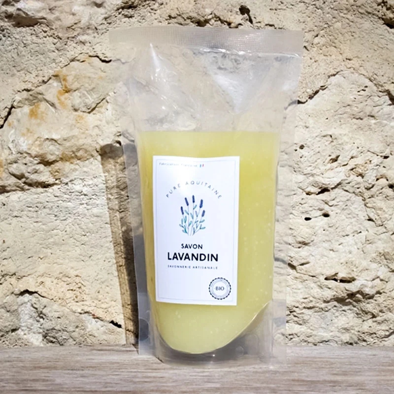Eco-recharge de savon liquide artisanal Lavandin BIO