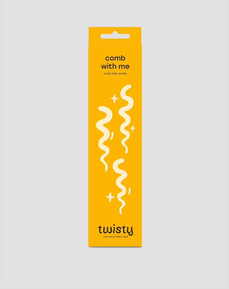 Peigne à larges dents pour boucles, pour un démêlage et un soin délicats des cheveux Twisty