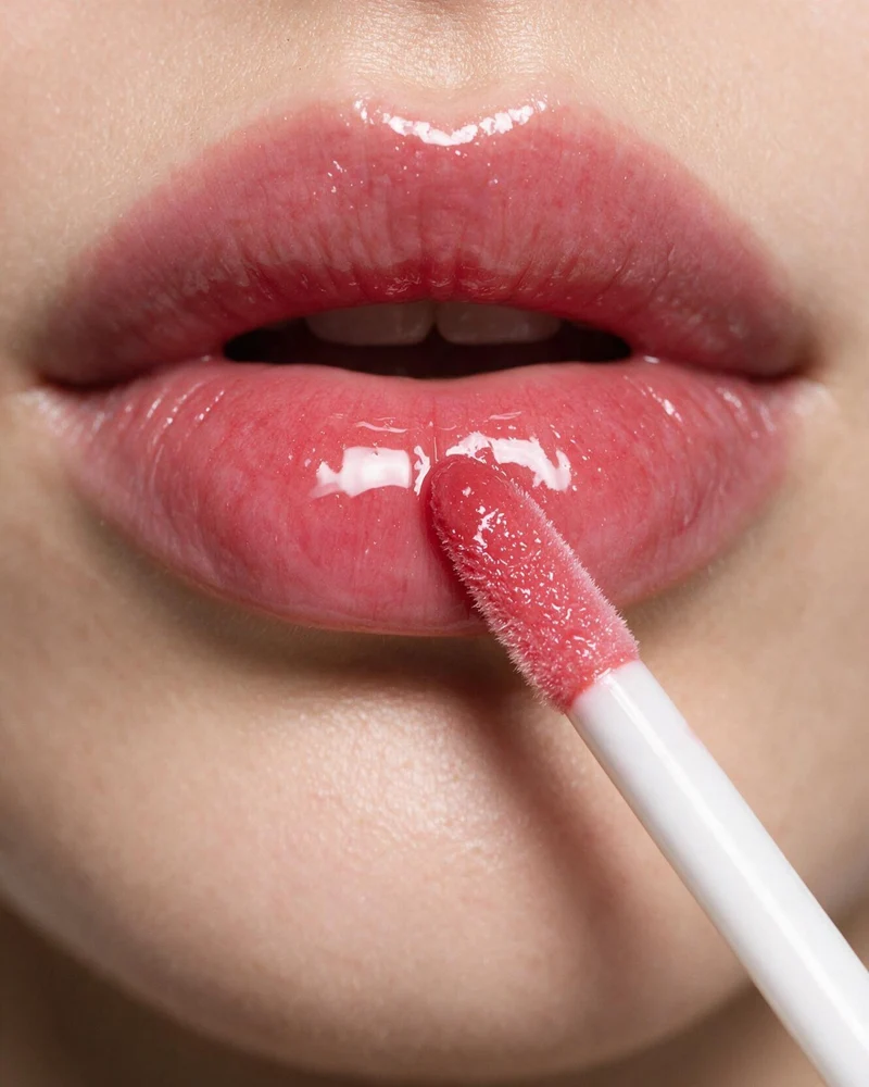 Huile à lèvres teintée avec vitamine E et effet glow Nutridome