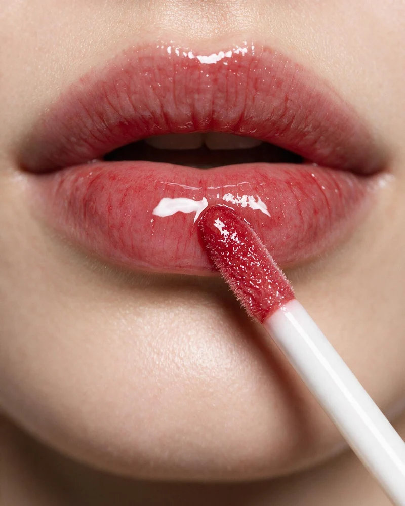Huile à lèvres teintée avec vitamine E et effet glow Nutridome