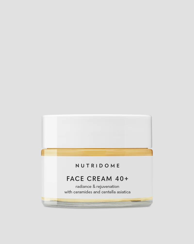 Crème pour le visage 40+ aux céramides et centella asiatica pour peau sèche et mature Nutridome