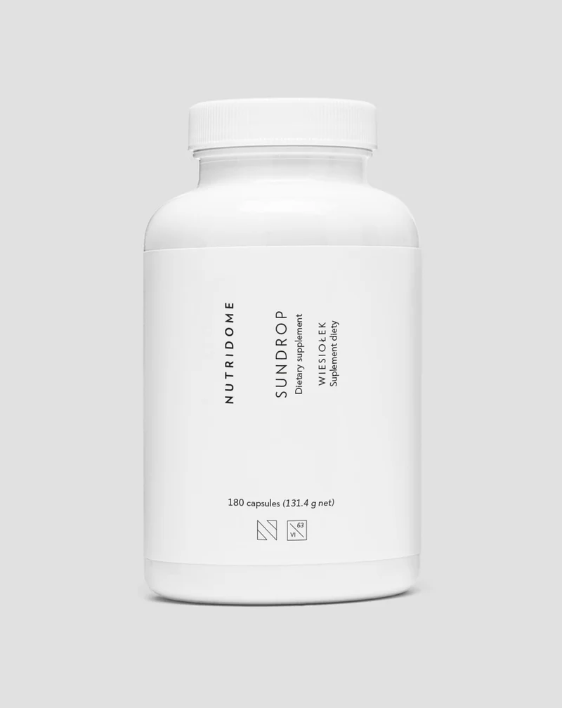 Huile d'onagre Nutridome avec oméga-6 et 9 pour une peau saine et la réduction du cholestérol LDL - 180 pcs.