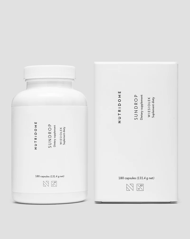 Huile d'onagre Nutridome avec oméga-6 et 9 pour une peau saine et la réduction du cholestérol LDL - 180 pcs.