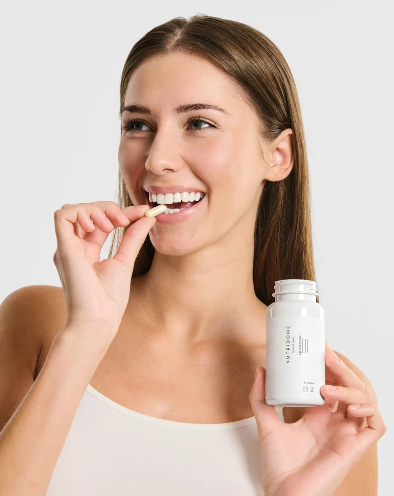 Colostrum 1000 mg/jour pour l'immunité, colostrum bovin avec vitamines et minéraux Nutridome 180 pcs