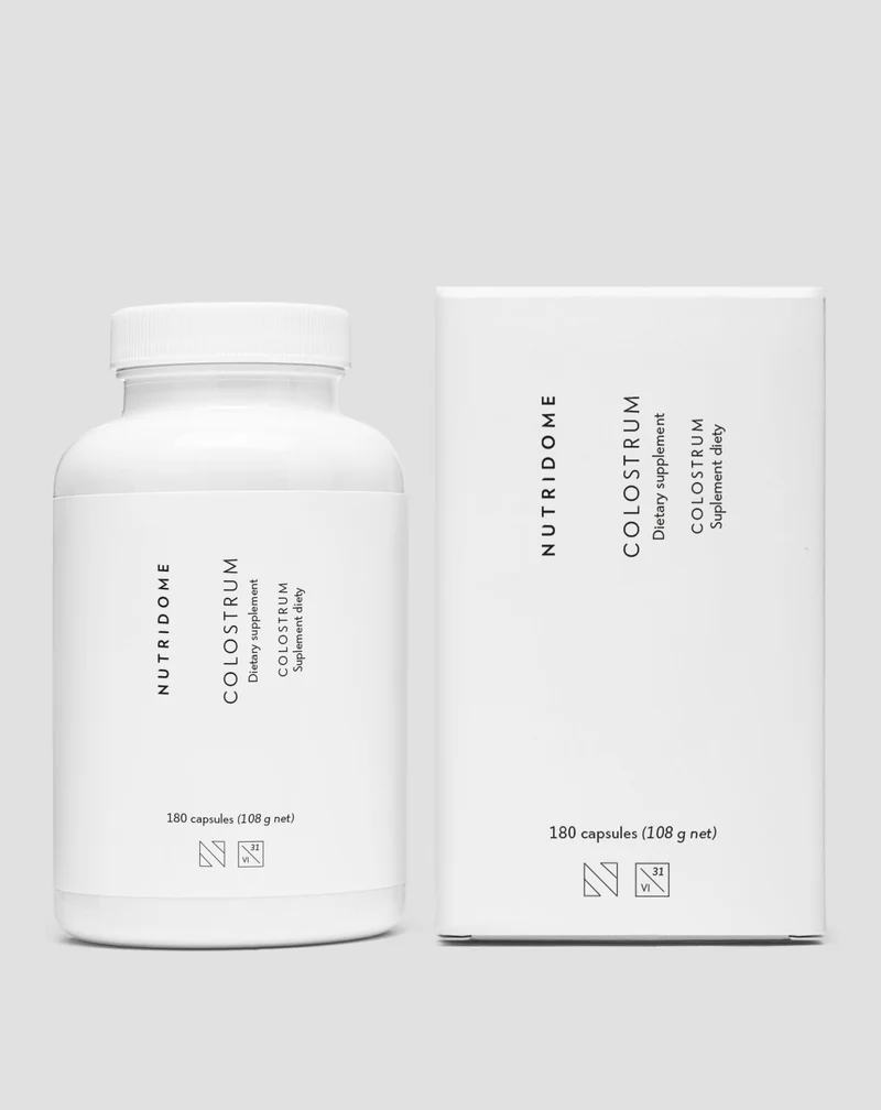 Colostrum 1000 mg/jour pour l'immunité, colostrum bovin avec vitamines et minéraux Nutridome 180 pcs