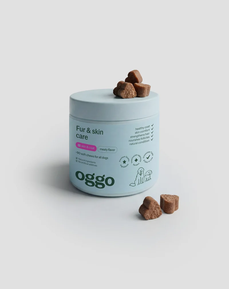 Complément pour le pelage et la peau du chien Fur & Skin Oggo 180 g
