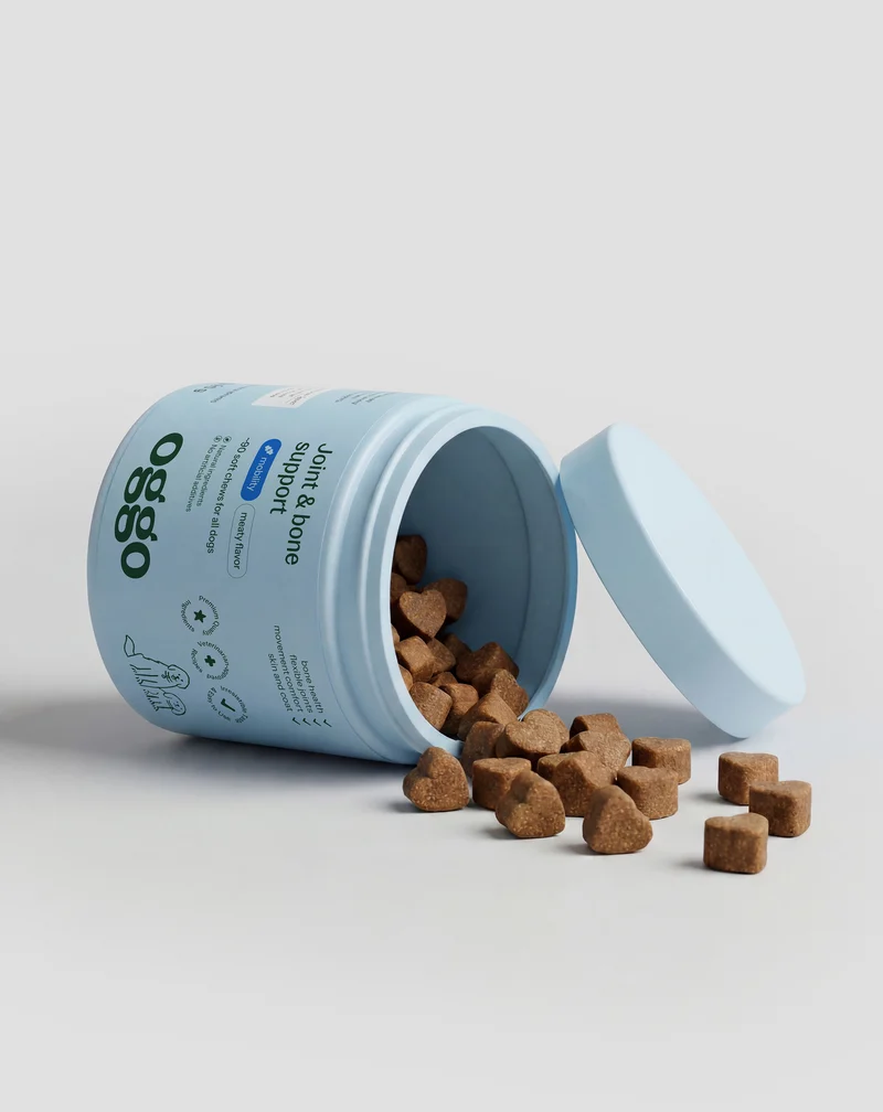 Complément pour les articulations et les os des chiens de grande race, actifs, âgés Joint & Bone Support Oggo 180 g