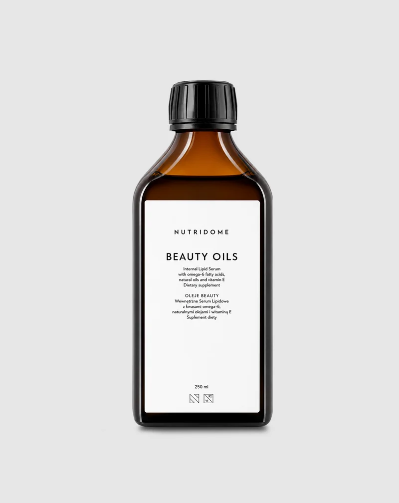 Huiles à boire pour la peau aux Oméga-6 et à la Vitamine E Beauty Nutridome 250 ml