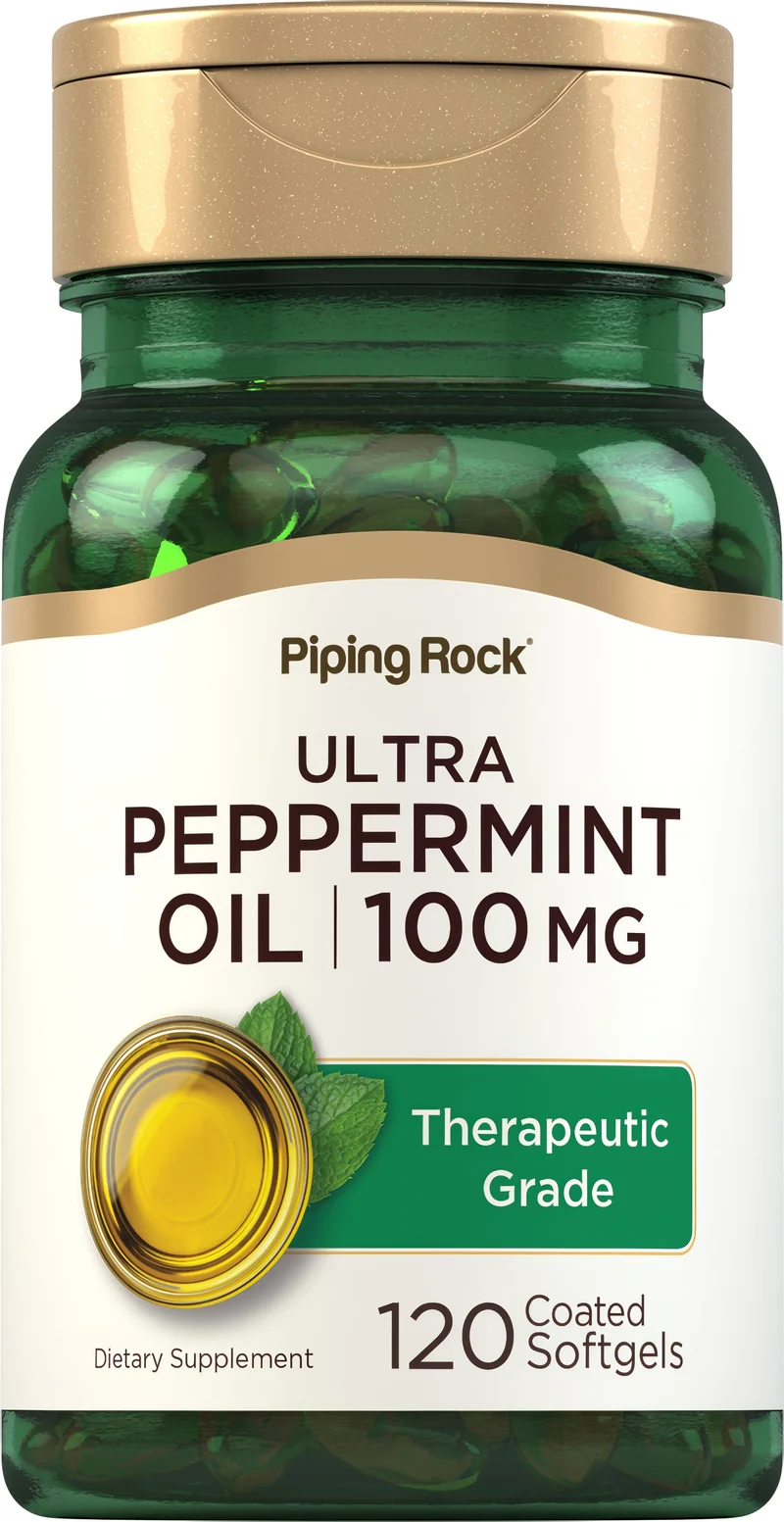 Ultra Peppermint Oil (Enteric Coated), 100 mg, 120 Coated Softgels