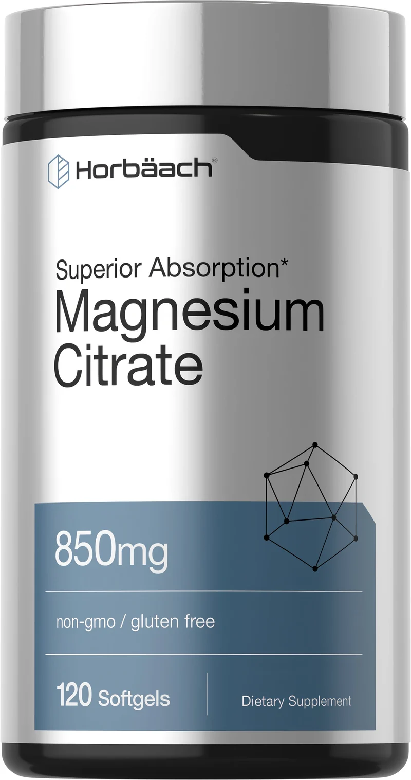 Magnesium Citrate, 850 mg, 120 Softgels