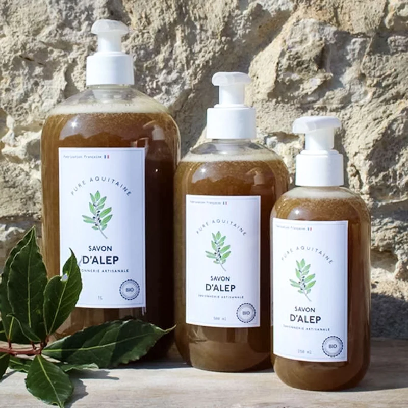 Savon d'Alep liquide artisanal BIO