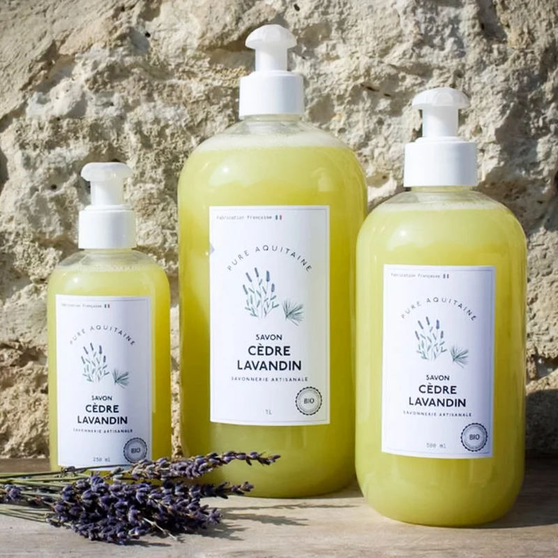 Savon liquide artisanal cèdre lavandin BIO