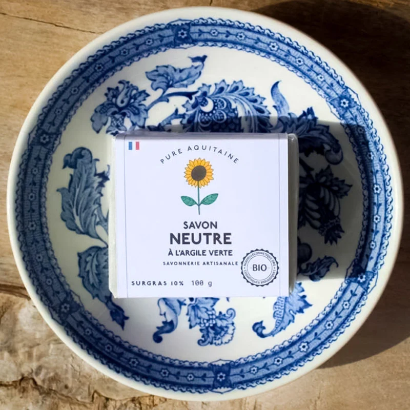 Savon neutre à l'argile verte sans HE