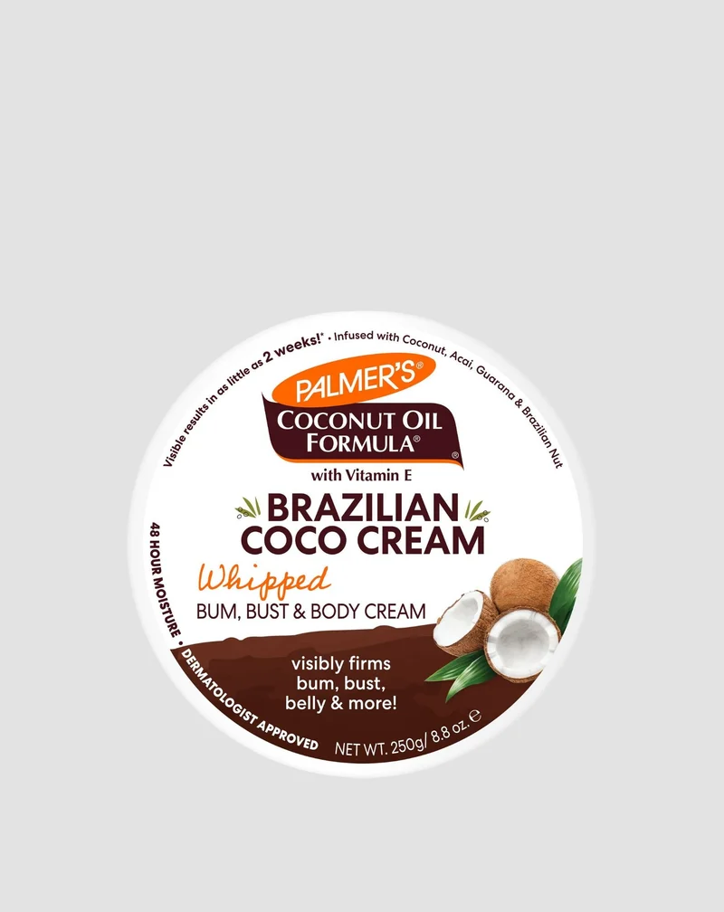 Balsam raffermissant brésilien pour le corps à l'huile de coco et guarana brazilian coco cream Palmer’s