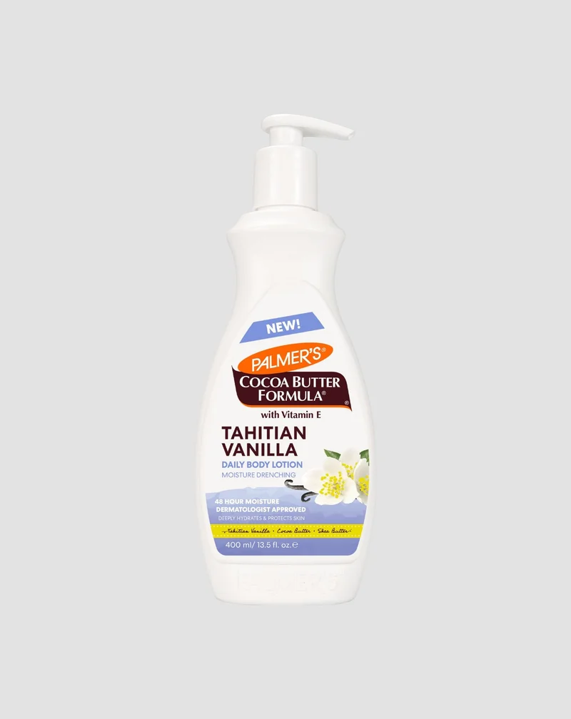 Lait corporel hydratant au beurre de cacao tahitian vanilia Palmer's