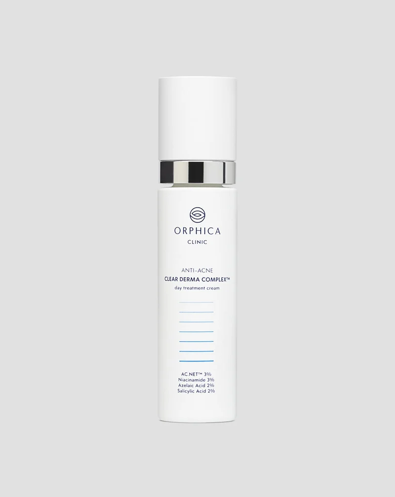 Crème de jour anti-acné à l'acide salicylique et à l'acide azélaïque pour peaux à imperfections Anti-Acne Orphica Clinic 50 ml