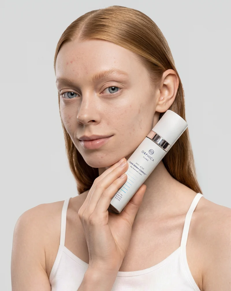 Crème de jour anti-acné à l'acide salicylique et à l'acide azélaïque pour peaux à imperfections Anti-Acne Orphica Clinic 50 ml