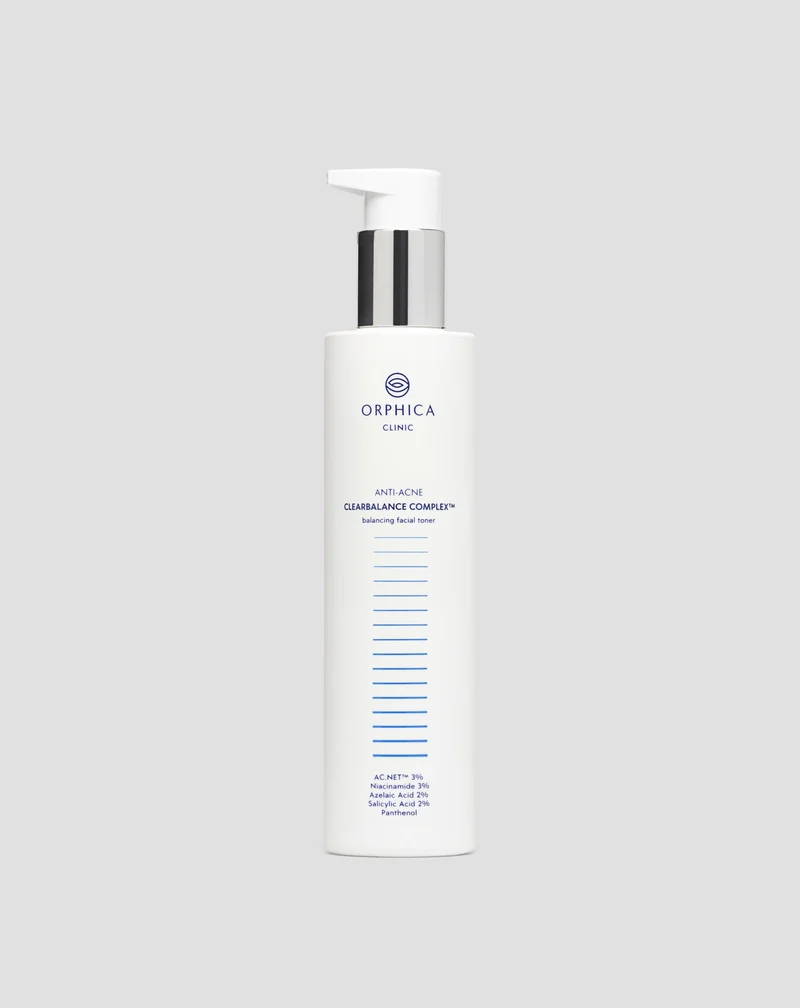 Tonique visage anti-acné à la niacinamide et à l'acide azélaïque Anti-Acne Orphica Clinic 200 ml
