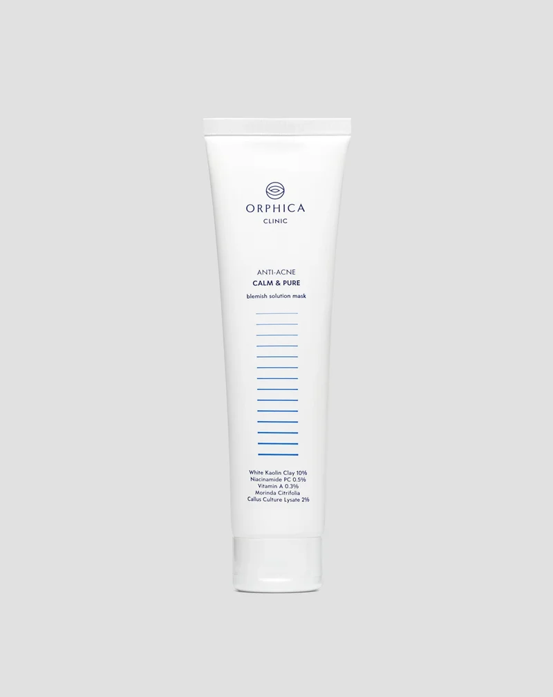 Masque purifiant et régénérant pour peau acnéique à l'argile blanche Anti-Acne Orphica Clinic 100 ml