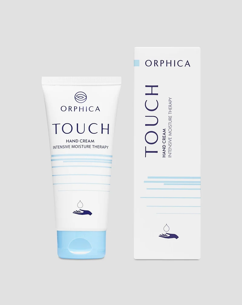 Crème hydratante pour les mains très sèches Touch Orphica à l'urée, au panthénol et à la vitamine E