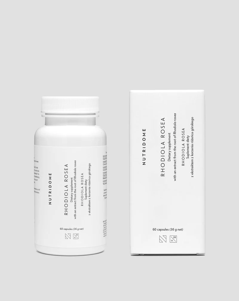 Rhodiola Rosea contre le stress, la fatigue, la mémoire et la concentration Nutridome 60 gélules