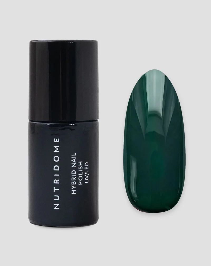 Vernis semi-permanent pour ongles UV/LED Viridian Green 019 Nutridome