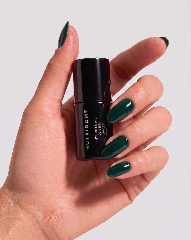 Vernis semi-permanent pour ongles UV/LED Viridian Green 019 Nutridome