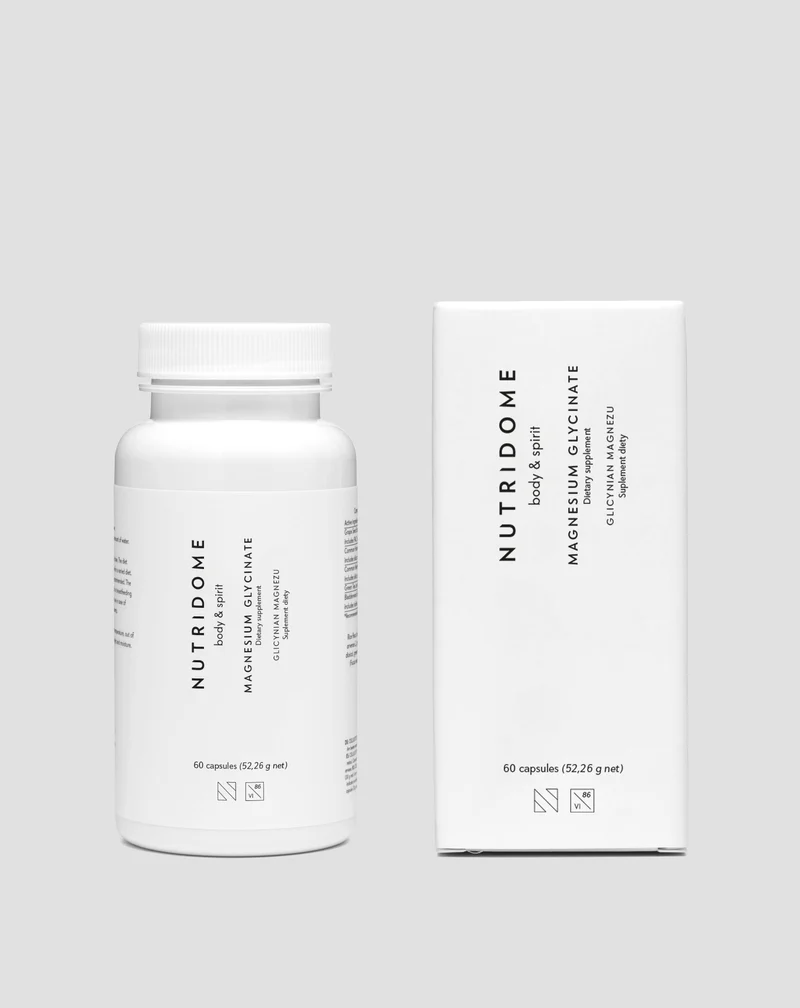 Glycinate de magnésium contre les crampes, la fatigue et le stress, doux pour l'estomac Nutridome