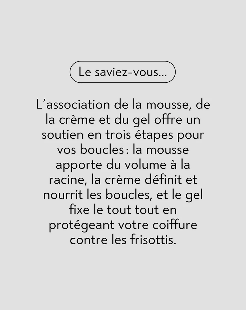 Coffret crème + mousse + gel pour boucles pour le coiffage et le soin des cheveux bouclés et ondulés Twisty