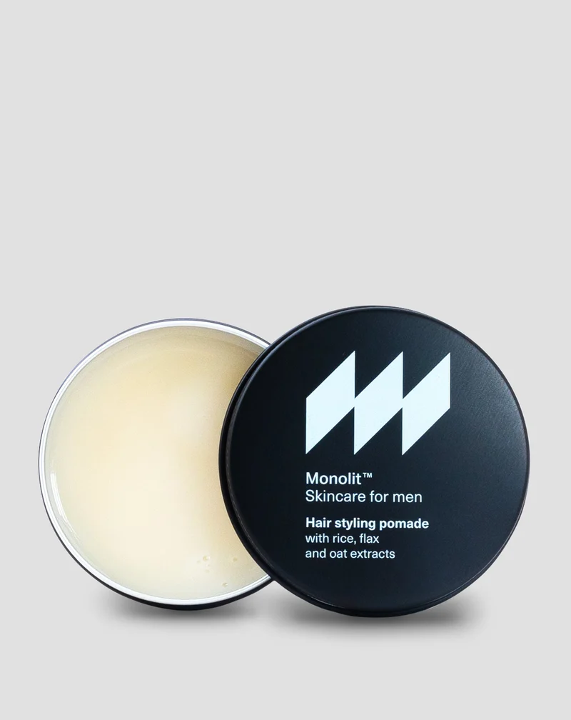 Pomade coiffante pour le modelage et la fixation de la coiffure pour hommes Monolit 55 g