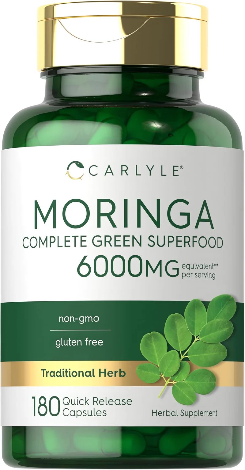Moringa Oleifera, 6000 mg (per serving), 180 Quick Release Capsules