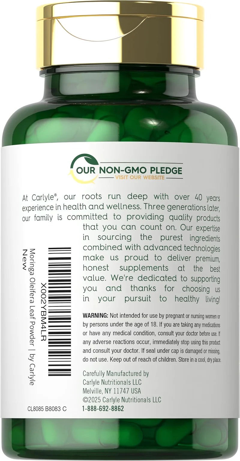 Moringa Oleifera, 6000 mg (per serving), 180 Quick Release Capsules