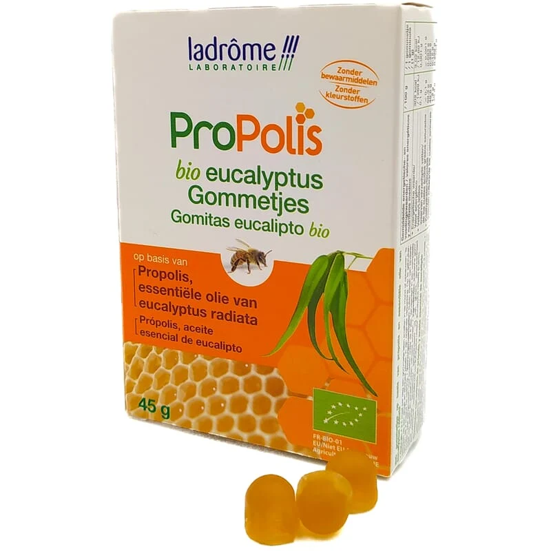Gommes de propolis et eucalyptus